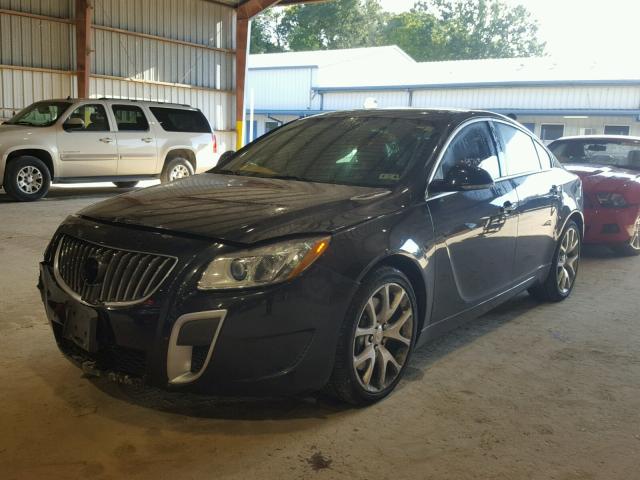 2G4GV5GV6C9165524 - 2012 BUICK REGAL GS BLACK photo 2