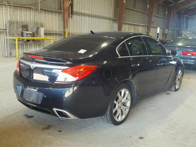 2G4GV5GV6C9165524 - 2012 BUICK REGAL GS BLACK photo 4