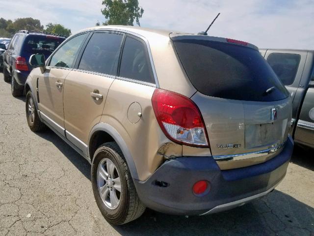 3GSCL33P78S553333 - 2008 SATURN VUE XE GOLD photo 3