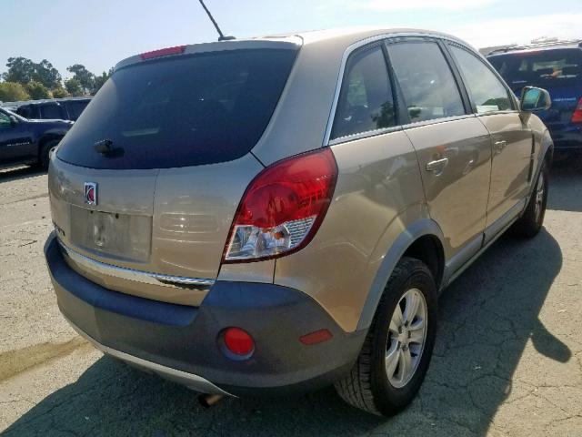 3GSCL33P78S553333 - 2008 SATURN VUE XE GOLD photo 4