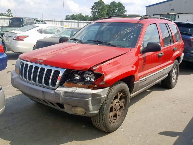 1J4G258S0XC698804 - 1999 JEEP GRAND CHER RED photo 2