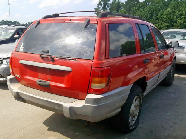 1J4G258S0XC698804 - 1999 JEEP GRAND CHER RED photo 4