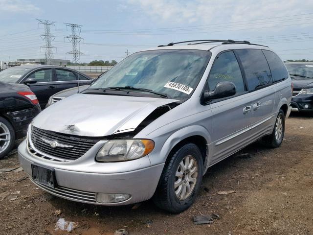 2C4GP54L83R206110 - 2003 CHRYSLER TOWN & COU SILVER photo 2