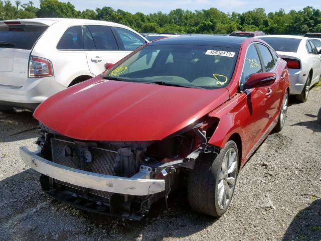 KMHFH4JG4CA186304 - 2012 HYUNDAI AZERA GLS RED photo 2