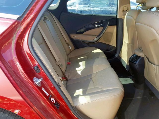 KMHFH4JG4CA186304 - 2012 HYUNDAI AZERA GLS RED photo 6