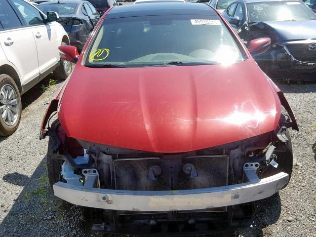 KMHFH4JG4CA186304 - 2012 HYUNDAI AZERA GLS RED photo 9