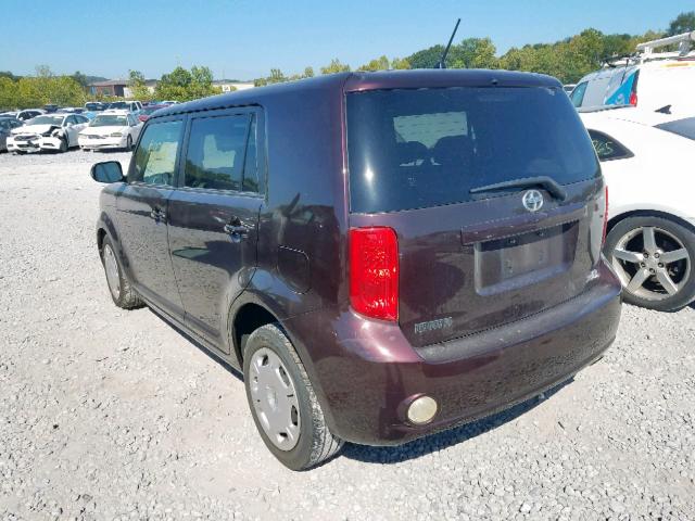 JTLKE50E591094441 - 2009 TOYOTA SCION XB 勃艮第红 照片 3