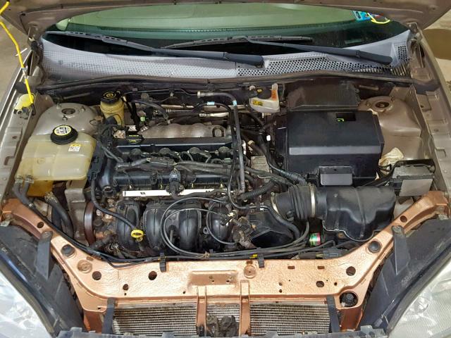 1FAFP34N95W296403 - 2005 FORD FOCUS ZX4 BEIGE photo 7