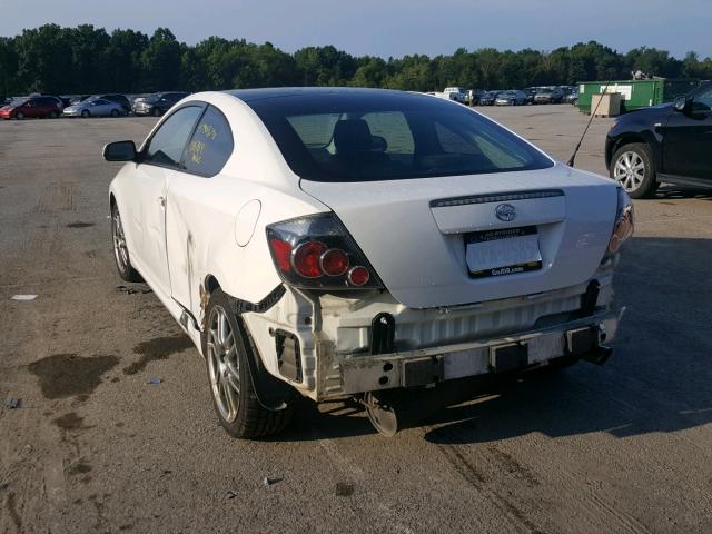 JTKDE167780262499 - 2008 TOYOTA SCION TC თეთრი ფოტო 3
