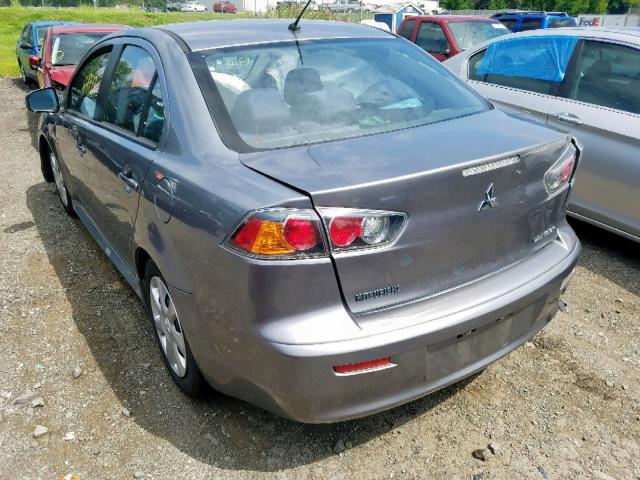 JA32U2FU5FU017783 - 2015 MITSUBISHI LANCER ES GRAY photo 3