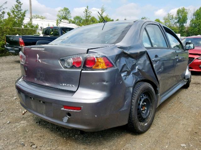 JA32U2FU5FU017783 - 2015 MITSUBISHI LANCER ES GRAY photo 4