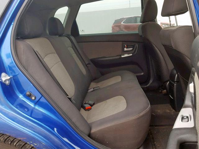 KNAFE241395025806 - 2009 KIA SPECTRA SX BLUE photo 6