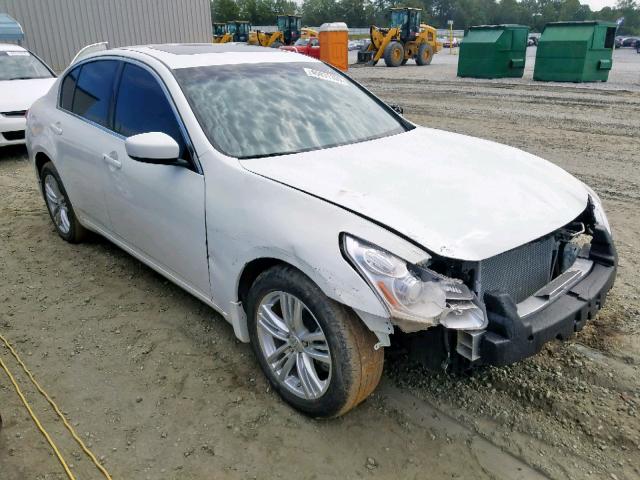 JN1CV6AR5CM972076 - 2012 INFINITI G37 WHITE photo 1