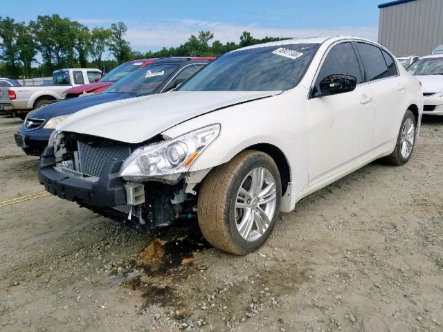 JN1CV6AR5CM972076 - 2012 INFINITI G37 WHITE photo 2