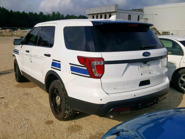 1FM5K8AR9GGC15062 - 2016 FORD EXPLORER P WHITE photo 3