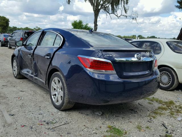 1G4GC5EC3BF351650 - 2011 BUICK LACROSSE C BLUE photo 3