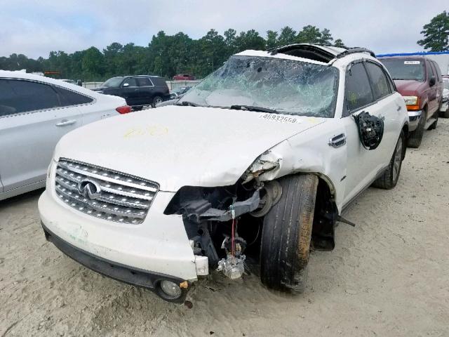 JNRAS08W54X217662 - 2004 INFINITI FX35 WHITE photo 2