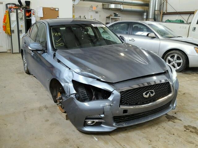 JN1BV7AR0EM690528 - 2014 INFINITI Q50 BASE BLUE photo 1