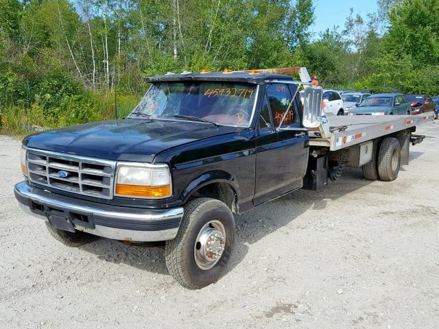 1FDLF47GXTEB59553 - 1996 FORD F SUPER DU BLACK photo 2