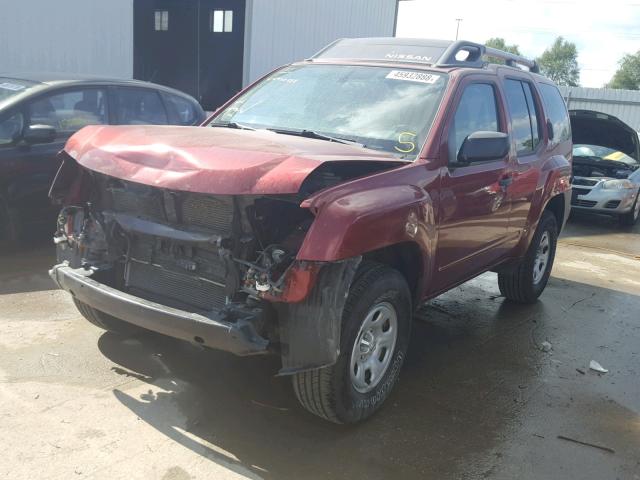 5N1AN0NW0EN809233 - 2014 NISSAN XTERRA X MAROON photo 2