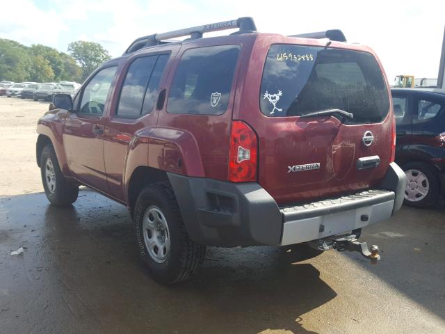 5N1AN0NW0EN809233 - 2014 NISSAN XTERRA X MAROON photo 3