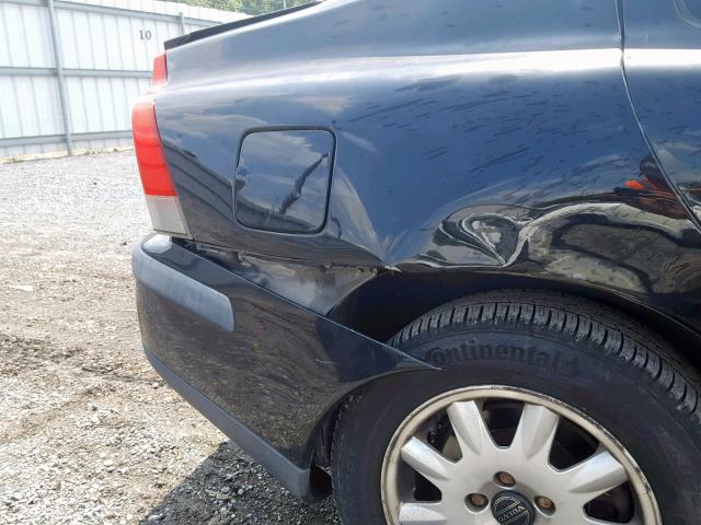 YV1RS61N012020599 - 2001 VOLVO S60 BLACK photo 9