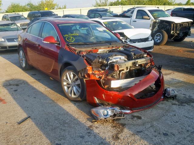 2G4GN5EX6F9121032 - 2015 BUICK REGAL PREM MAROON photo 1