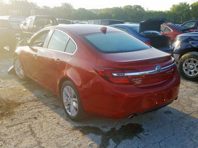 2G4GN5EX6F9121032 - 2015 BUICK REGAL PREM MAROON photo 3