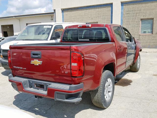 1GCGSCEN6J1237599 - 2018 CHEVROLET COLORADO L RED photo 4