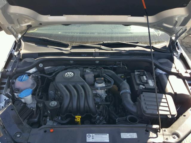3VW2K7AJ0DM309499 - 2013 VOLKSWAGEN JETTA BASE Արծաթագույն լուսանկար 7