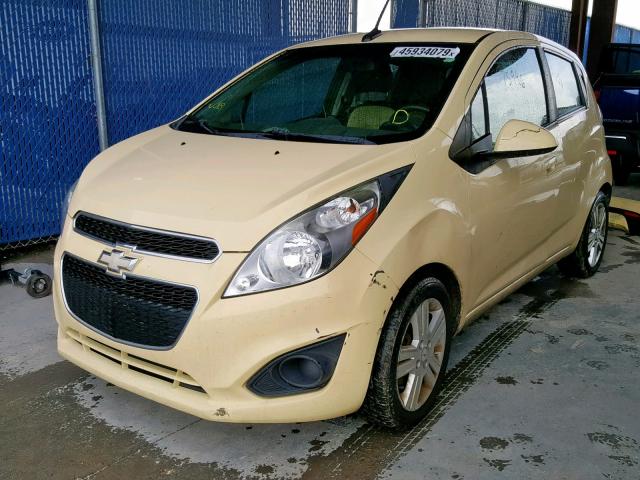 KL8CB6S94DC605917 - 2013 CHEVROLET SPARK LS YELLOW photo 2