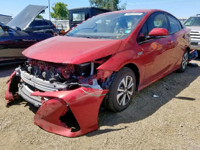 JTDKARFP8H3019517 - 2017 TOYOTA PRIUS PRIM 红色 照片 2