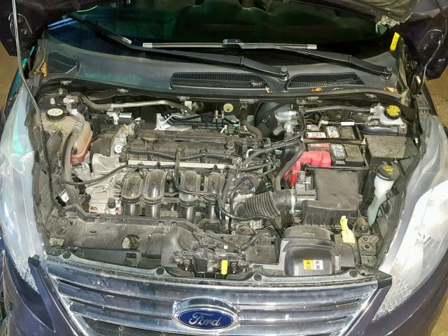 3FADP4BJ9DM204301 - 2013 FORD FIESTA SE GRAY photo 7