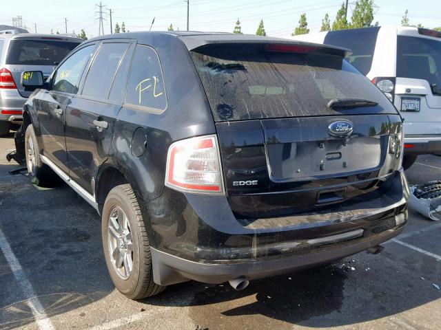 2FMDK36C18BA13912 - 2008 FORD EDGE SE BLACK photo 3