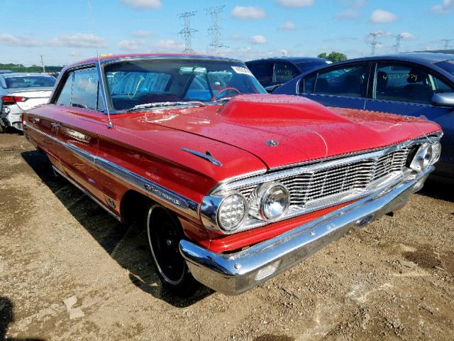 4A68Z110883 - 1964 FORD GALAXIE500 RED photo 1