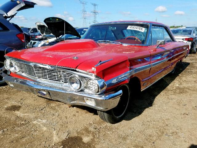 4A68Z110883 - 1964 FORD GALAXIE500 RED photo 2