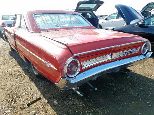 4A68Z110883 - 1964 FORD GALAXIE500 RED photo 3