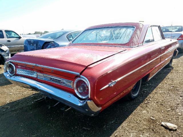 4A68Z110883 - 1964 FORD GALAXIE500 RED photo 4