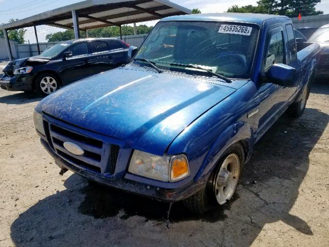 1FTYR14U27PA02460 - 2007 FORD RANGER SUP BLUE photo 2