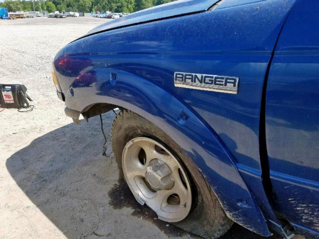 1FTYR14U27PA02460 - 2007 FORD RANGER SUP BLUE photo 9