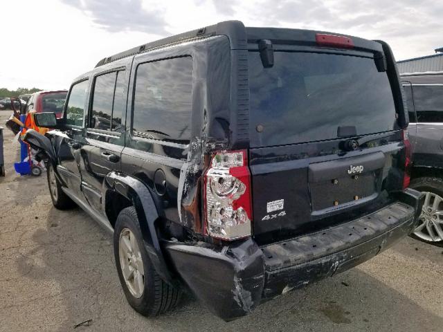 1J8HG48K87C501506 - 2007 JEEP COMMANDER 黑色 照片 3