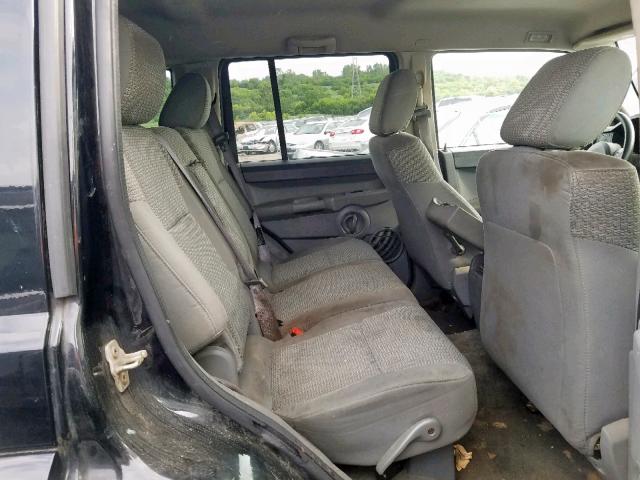 1J8HG48K87C501506 - 2007 JEEP COMMANDER 黑色 照片 6