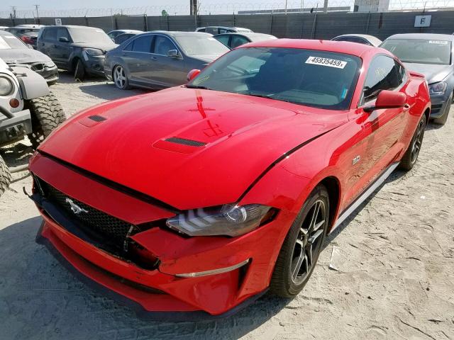 1FA6P8CF4K5119007 - 2019 FORD MUSTANG GT RED photo 2