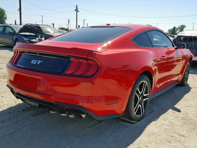 1FA6P8CF4K5119007 - 2019 FORD MUSTANG GT RED photo 4