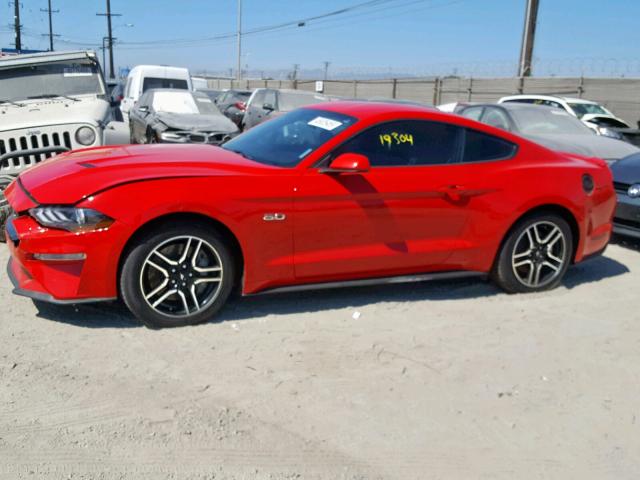 1FA6P8CF4K5119007 - 2019 FORD MUSTANG GT RED photo 9