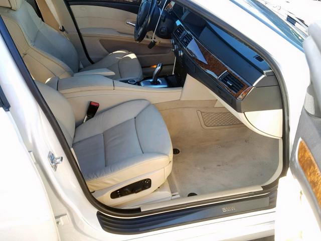 WBANW13558CZ73092 - 2008 BMW 535 I WHITE photo 5