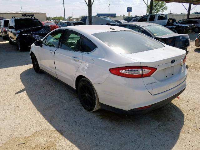 1FA6P0G71E5351783 - 2014 FORD FUSION S WHITE photo 3