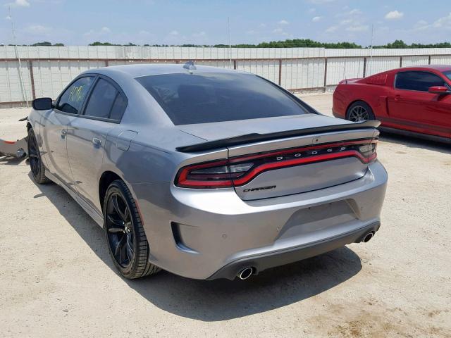 2C3CDXHG2JH230104 - 2018 DODGE CHARGER SX SILVER photo 3