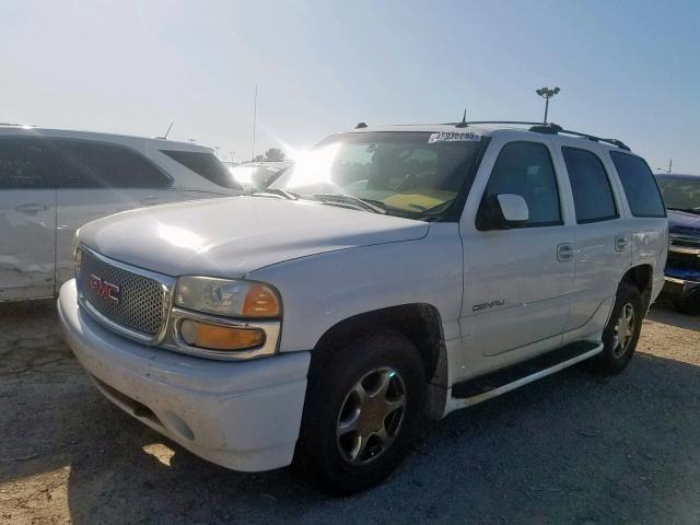 1GKEK63U04J159185 - 2004 GMC YUKON DENA WHITE photo 2