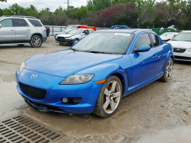 JM1FE173240128134 - 2004 MAZDA RX8 BLUE photo 2